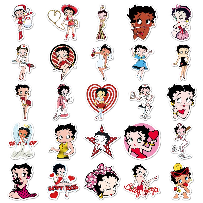 Naklejki Betty Boop, 50 sztuk, – Printer Paper recenzja i cena